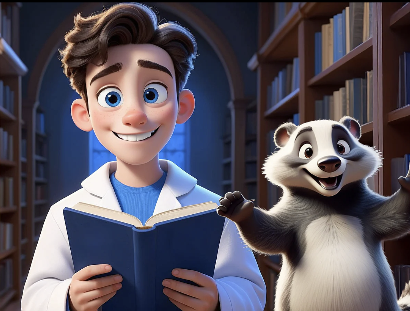 Bea the Badger and friends reading adventures